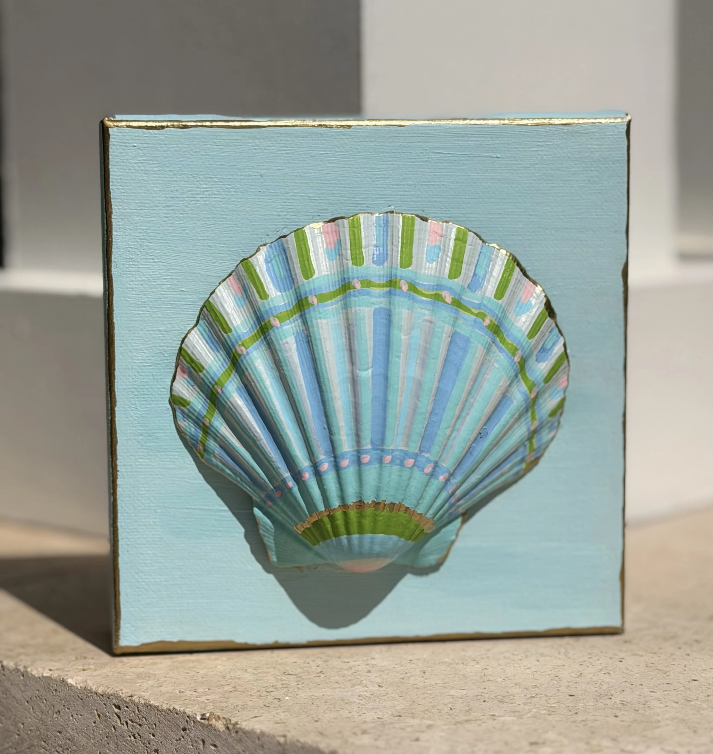 Coastal Breeze Seashell Canvas Art