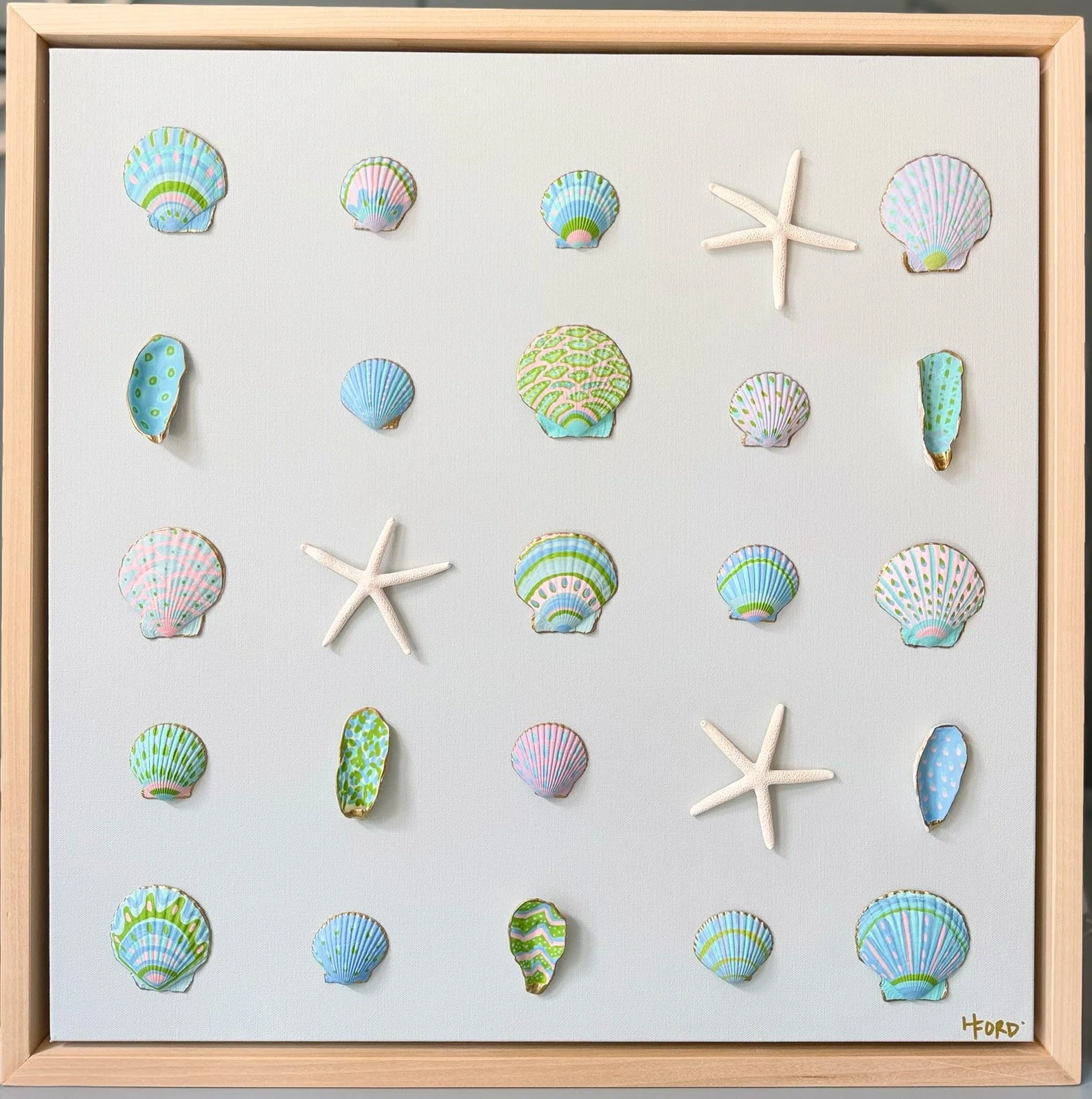 Coastal Elegance Sea Shell Art