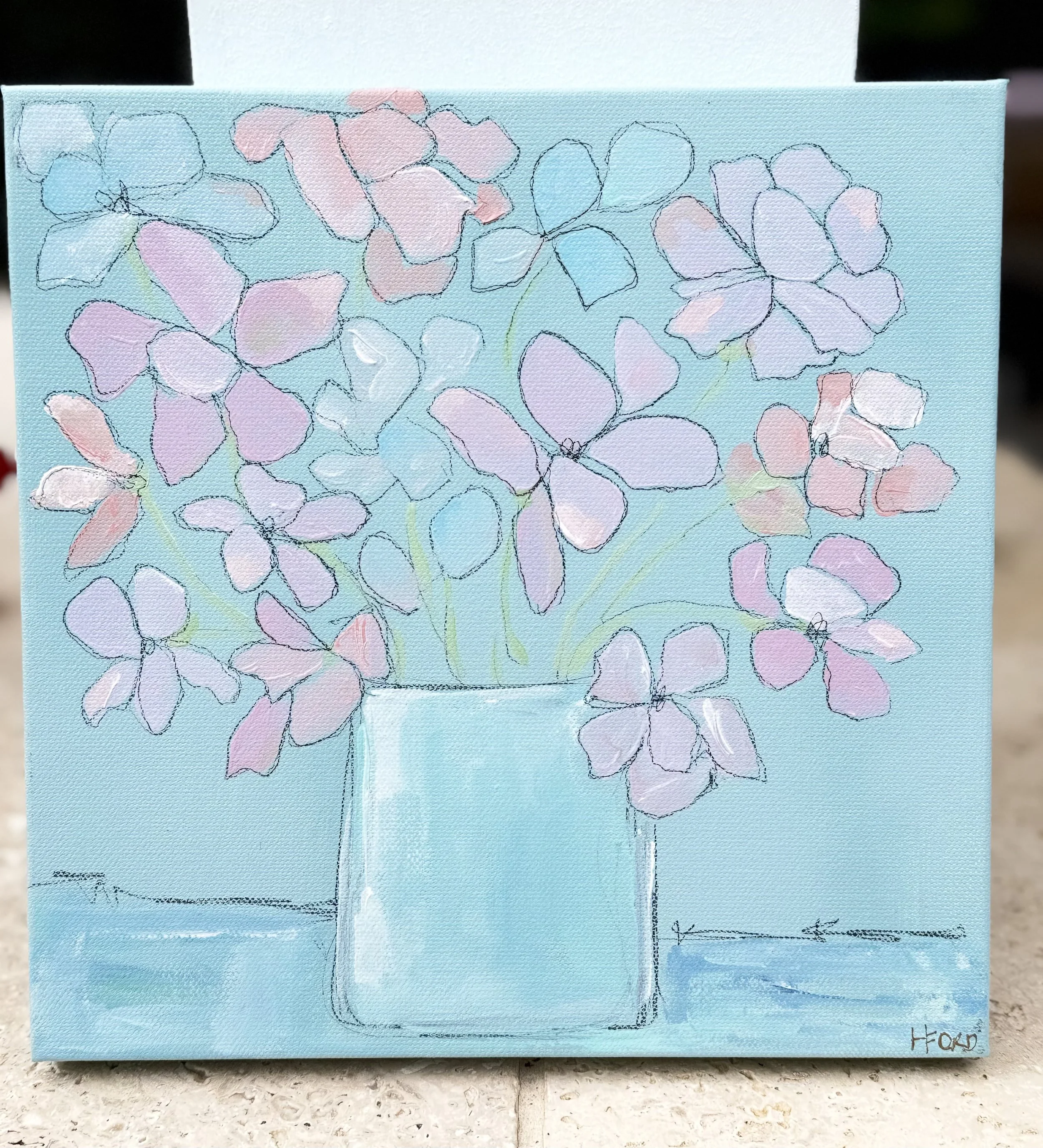 Pastel Floral Canvas Art