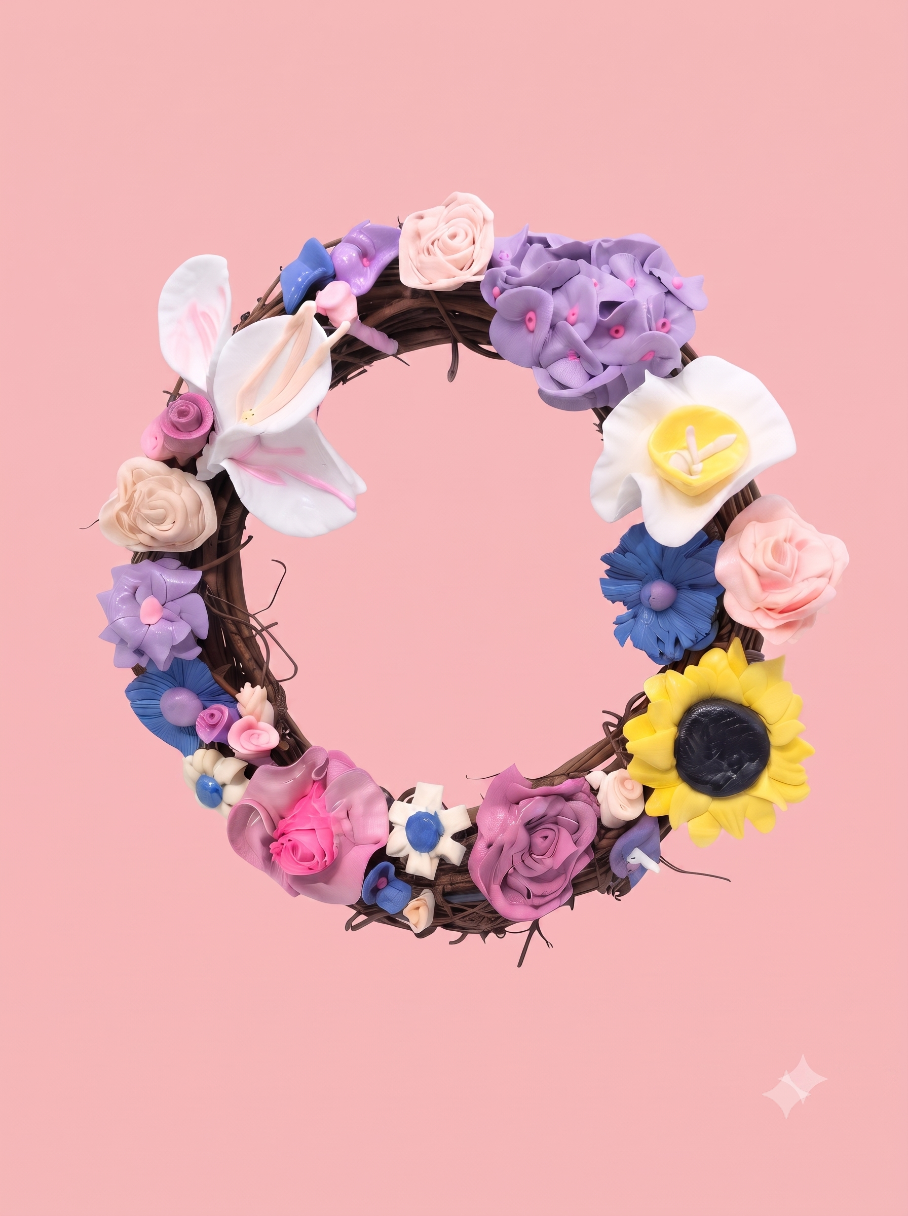 Forever Flowers Wreath