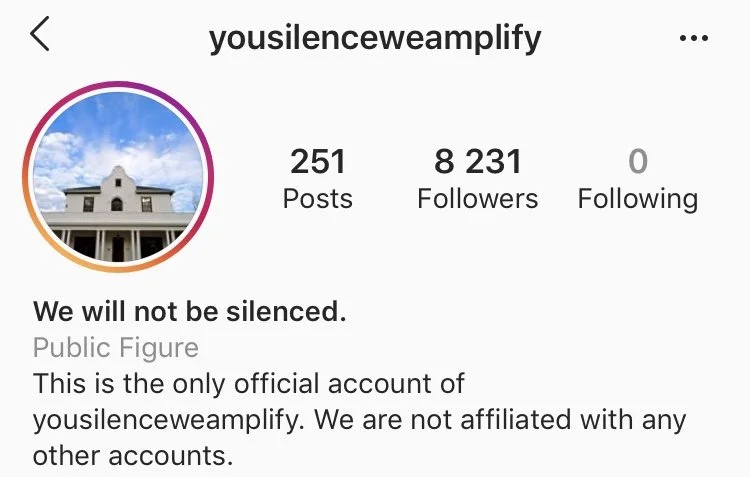 yousilenceweamplify instagram account