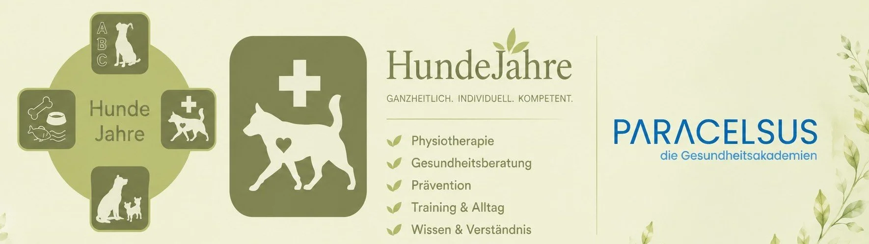 Banner der Ausbildung mit Logo der Paracelsus Heilpraktiker Schule