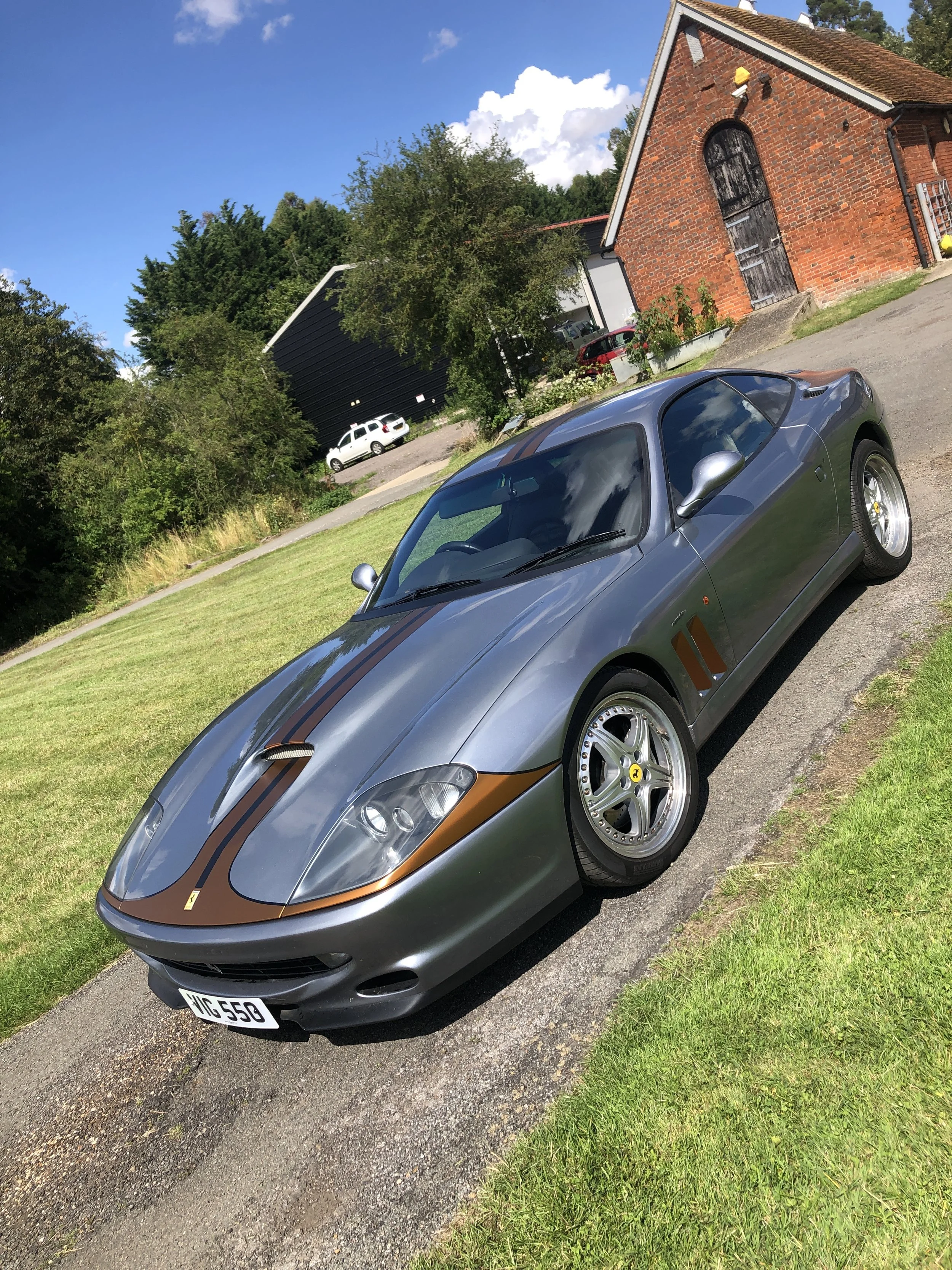 wrapped Ferrari