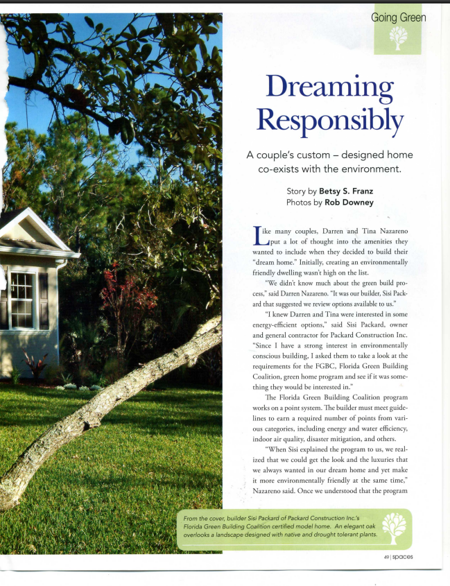 Florida Today Featured Custom Home