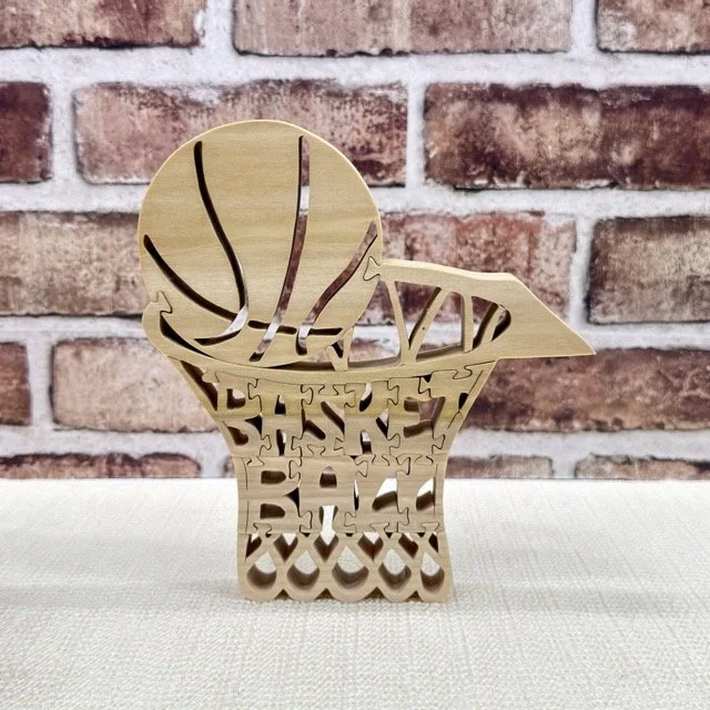Wooden Basketball Goal Puzzle