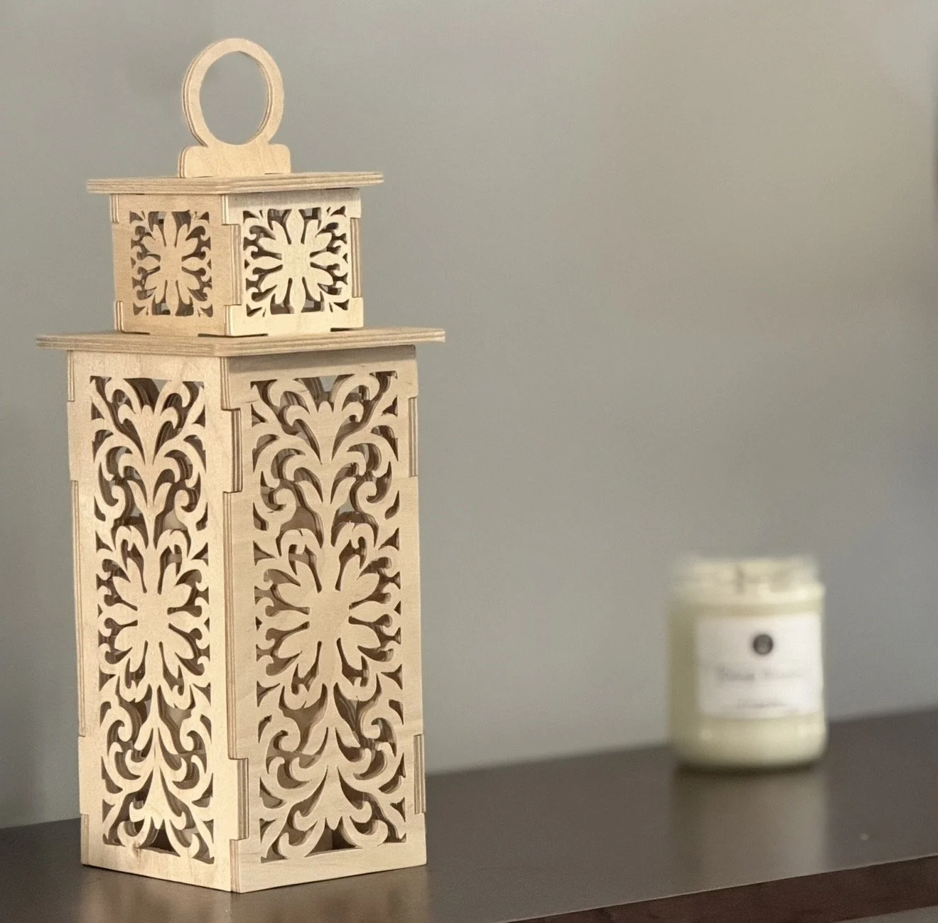 Handcrafted Scroll Saw Lantern