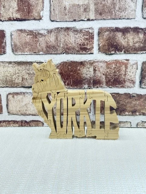 Wooden Yorkie Dog Puzzle