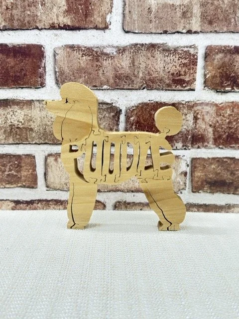 Wooden Poodle Dog Puzzle