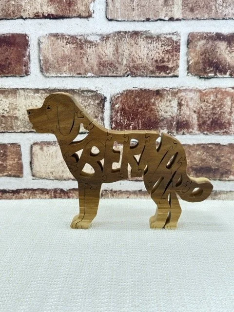 Wooden St. Bernard Dog Puzzle
