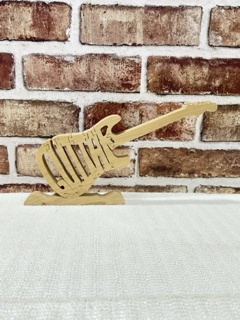 Wooden Electric Guitar Puzzle