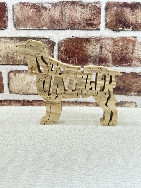 Wooden Springer Spaniel Dog Puzzle