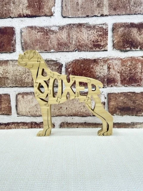 Wooden Boxer "Floppy Ears" Puzzle