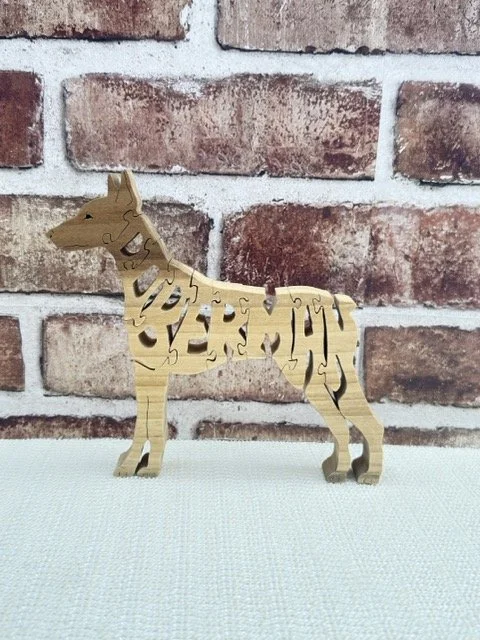 Wooden Doberman Puzzle