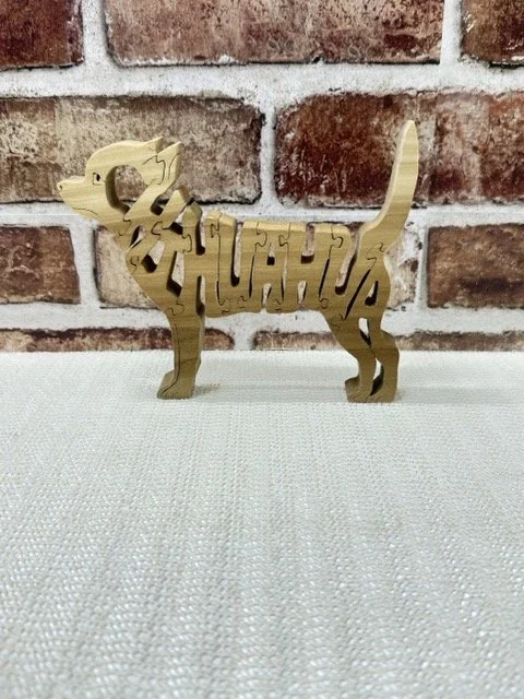 Wooden Chihuahua Dog Puzzle