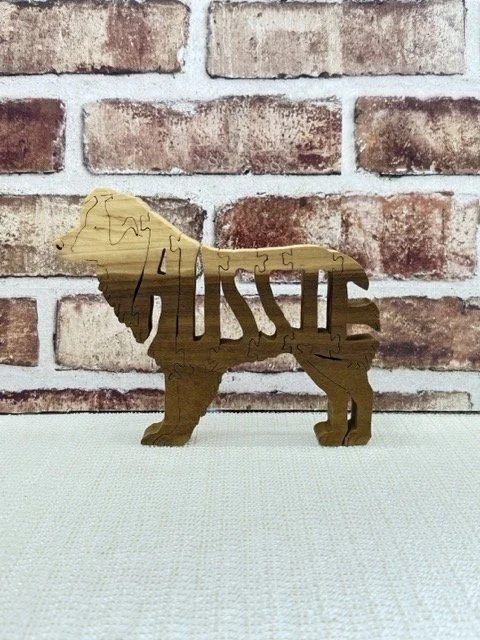 Wooden Aussie Dog Puzzle