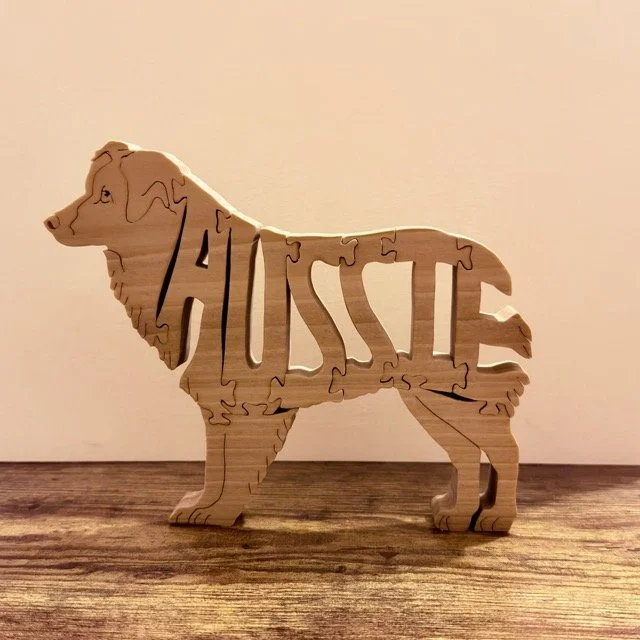 Handcrafted Aussie Dog Puzzle
