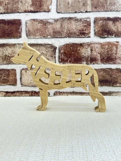 Wooden Heeler Dog Puzzle