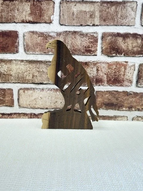 Wooden Eagle Name Puzzle
