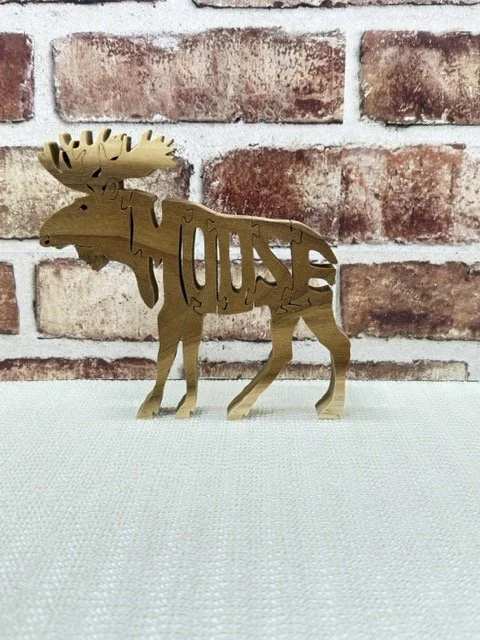 Wooden Moose Puzzle