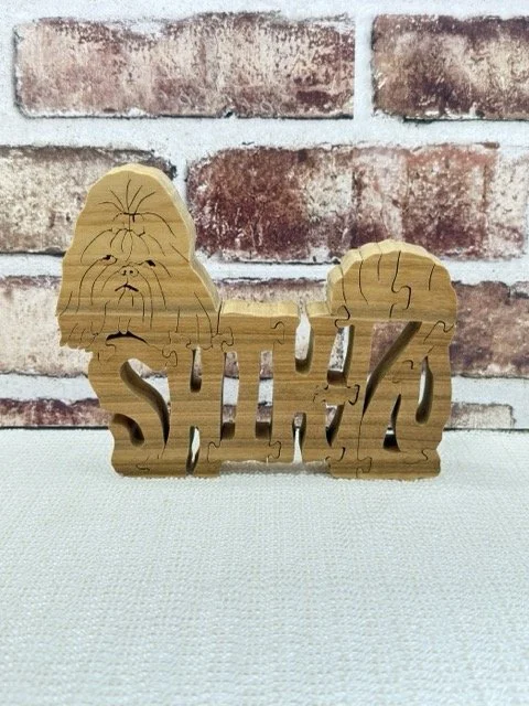 Wooden Shih Tzu Dog Puzzle