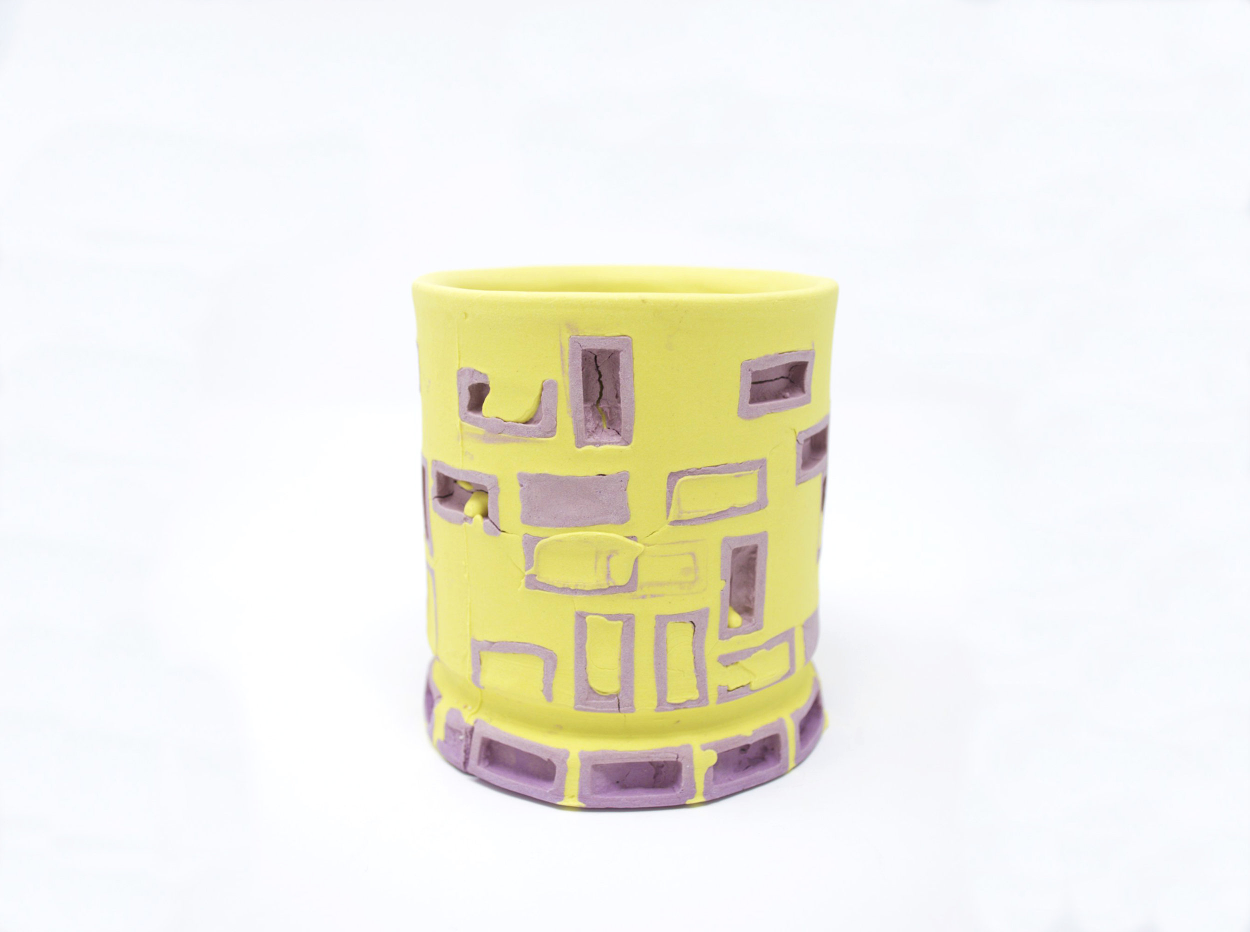 Mini-Brickware Cup (Purple &amp; Yellow) (Copy)