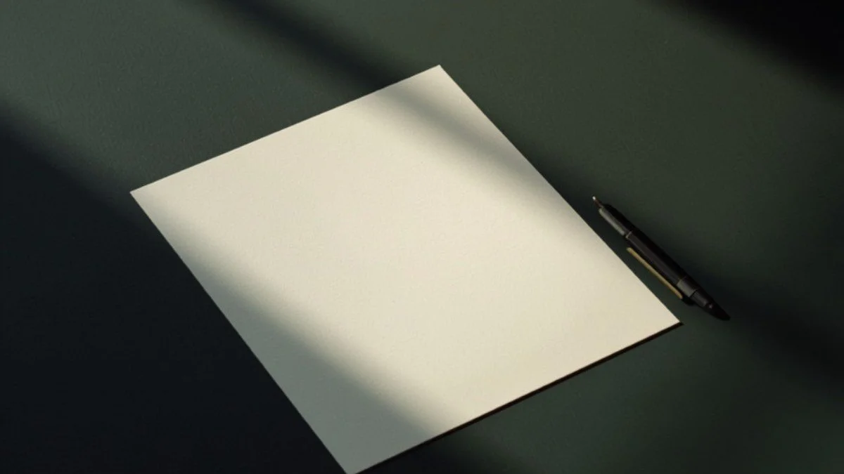 A blank page and pen: keeping a factual record