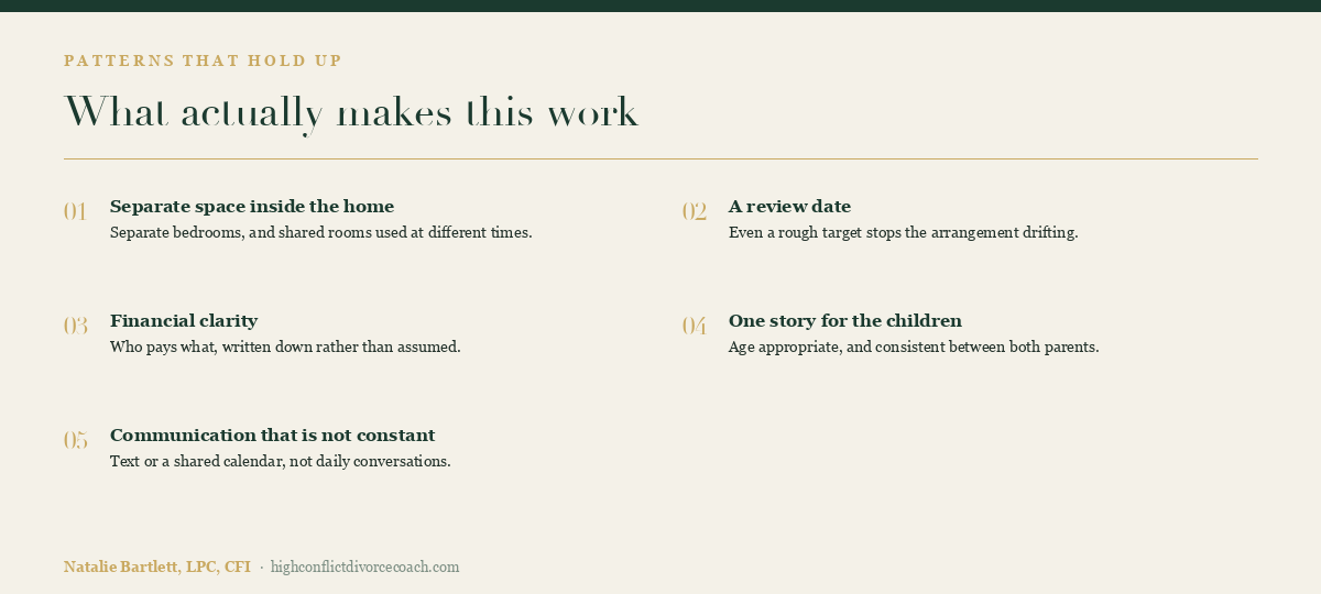 Five things that make a shared household work during separation