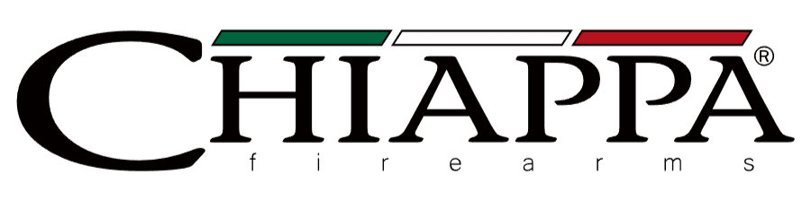 Chiapppa Firearms logo with green, white, and red stripes above the name