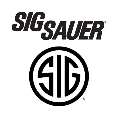 The image features the logo of SIG Sauer, a firearm manufacturer, with the company name at the top and the circular SIG logo below.
