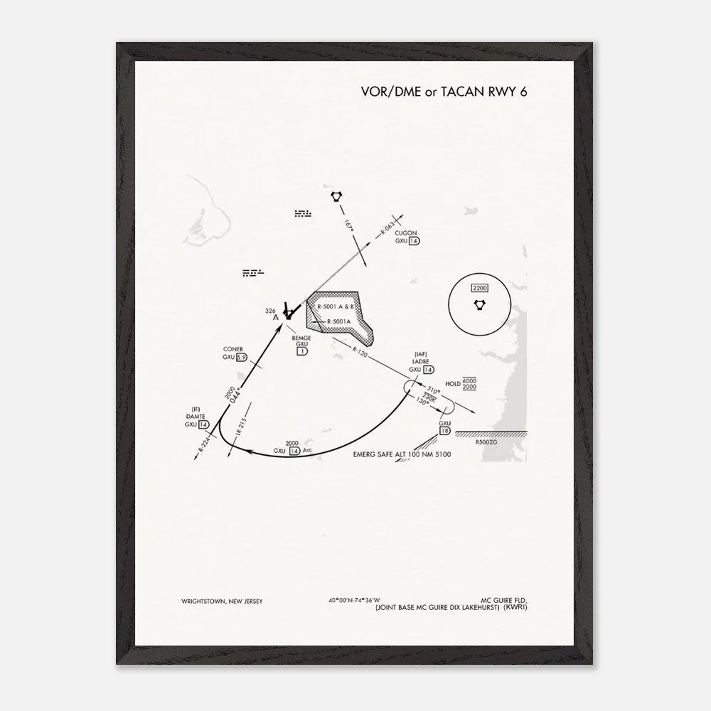 MCGUIRE FLD (KWRI) VOR DME TACAN RWY 6