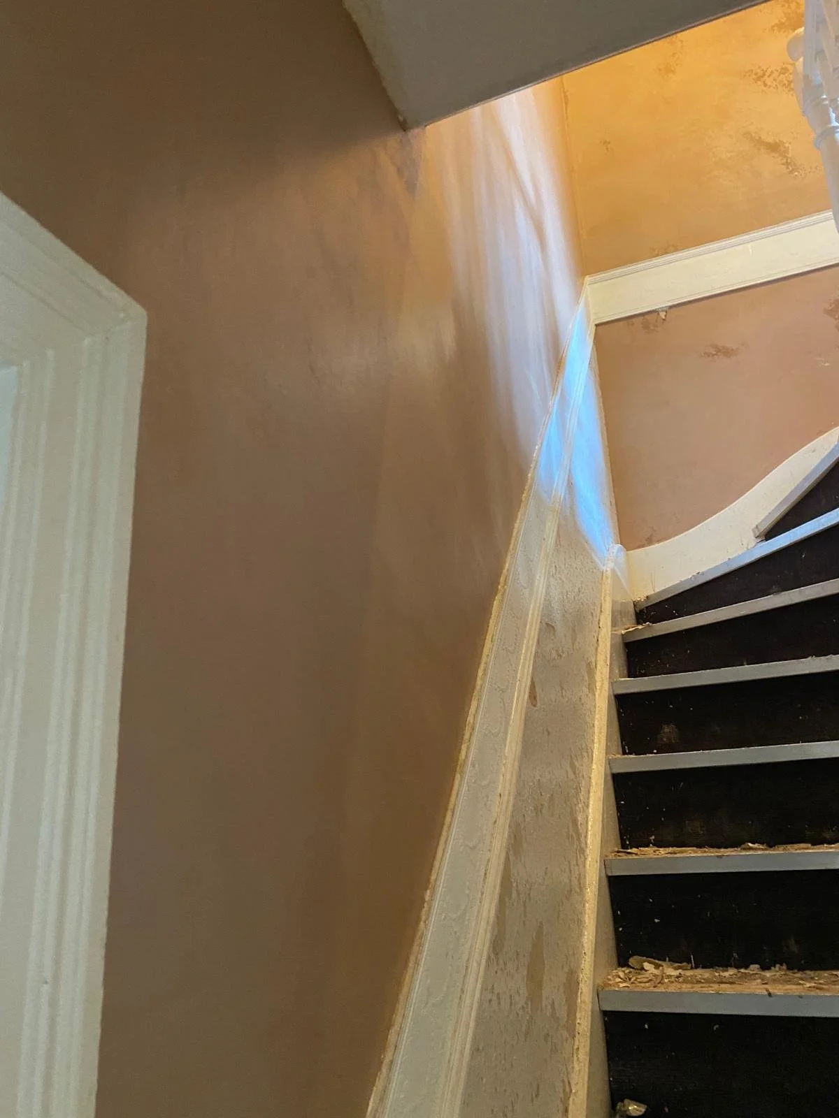 Plastering a staircase in Newcastle