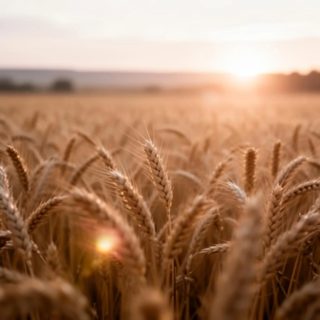 Golden wheat field representing peace and spiritual healing