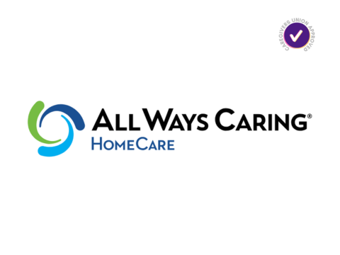 All Ways Caring HomeCare logo with a circular design and text.