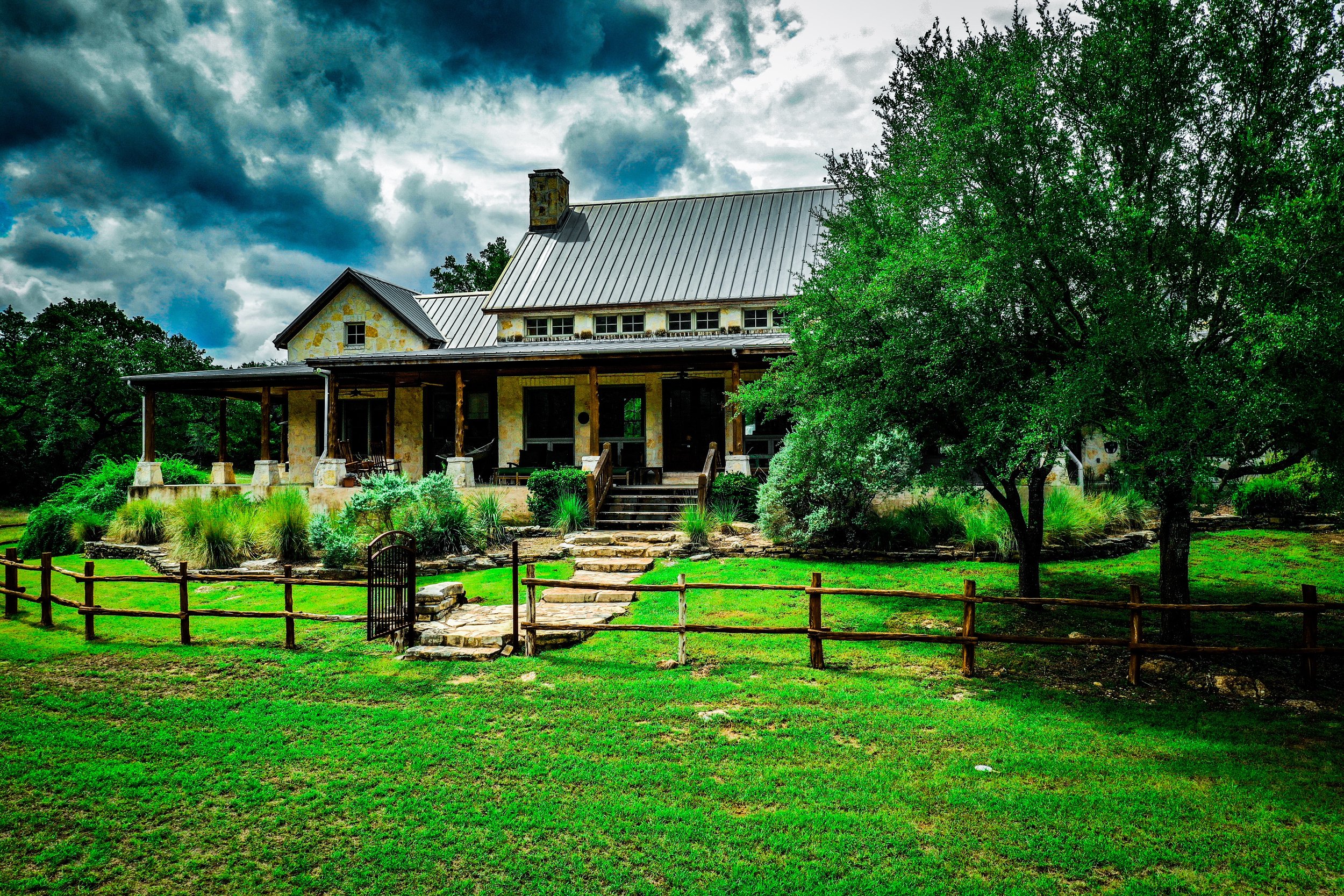 Blanco River House On Texas Ranch