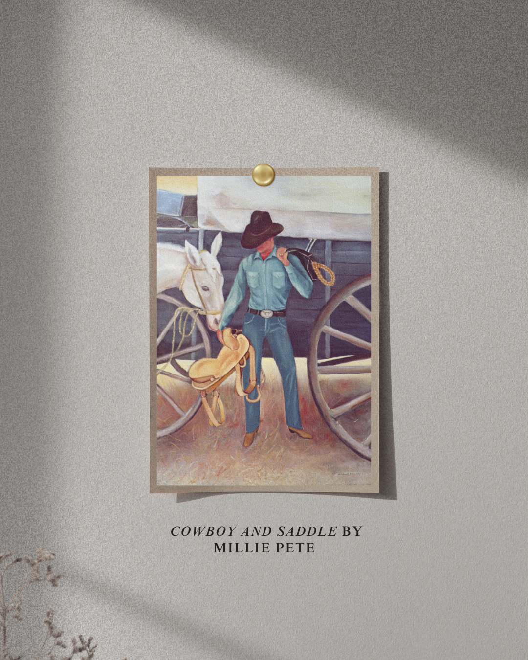 Cowboy and Saddle