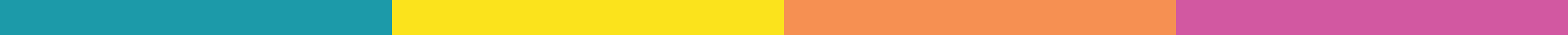 A colorful rainbow on a blue background with a bright gradient strip at the top.