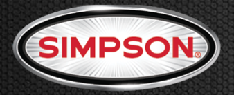 Simpson logo with red text inside an oval shape