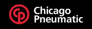 Chicago Pneumatic logo with black text and red circular emblem.