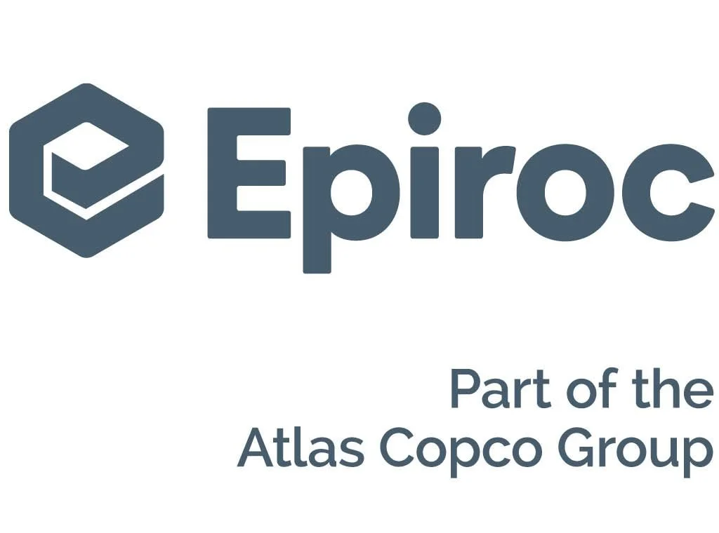 Epiroc logo with the text "Part of the Atlas Copco Group" underneath.