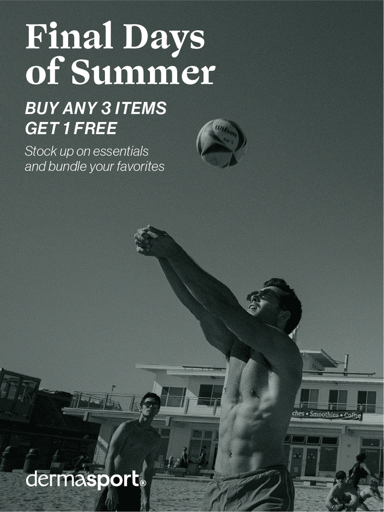 Dermasport seasonal promotion graphic