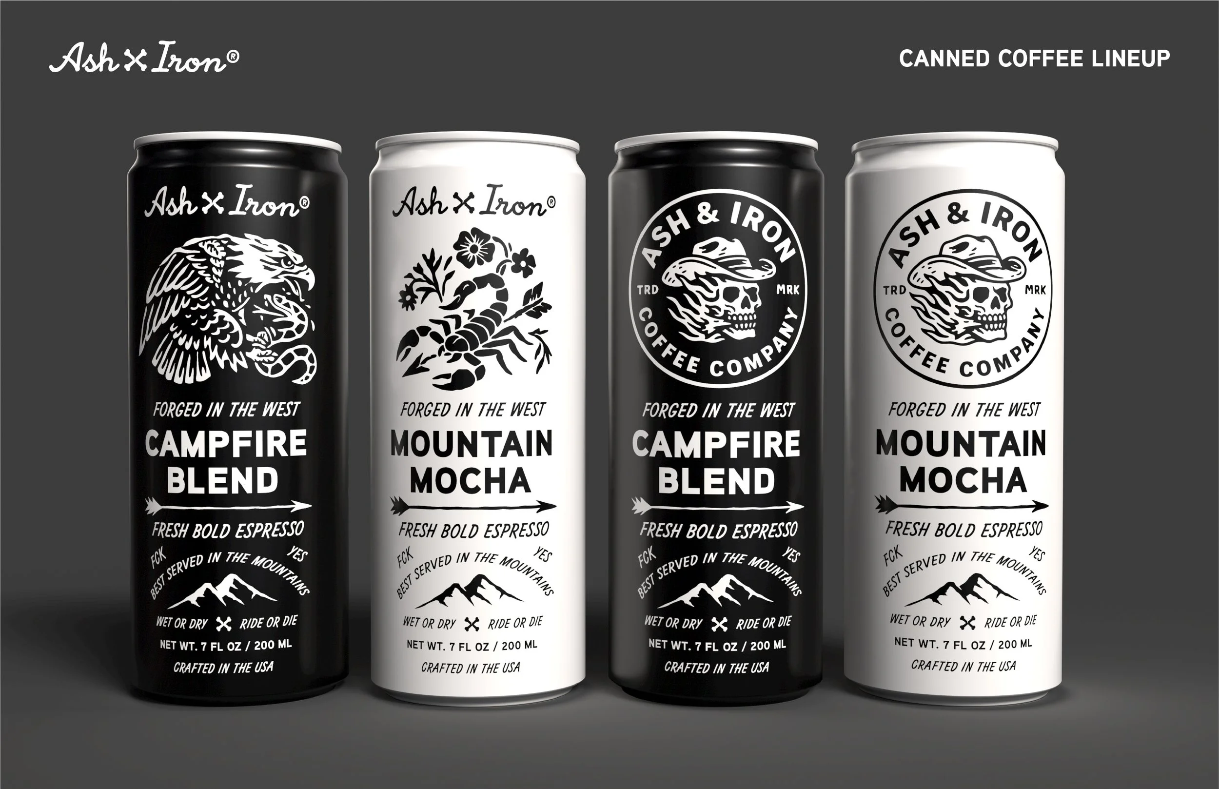 ASH & IRON COFFEE CO. • CREATIVE DIRECTION • BRANDING • CONSUMER PACKAGING