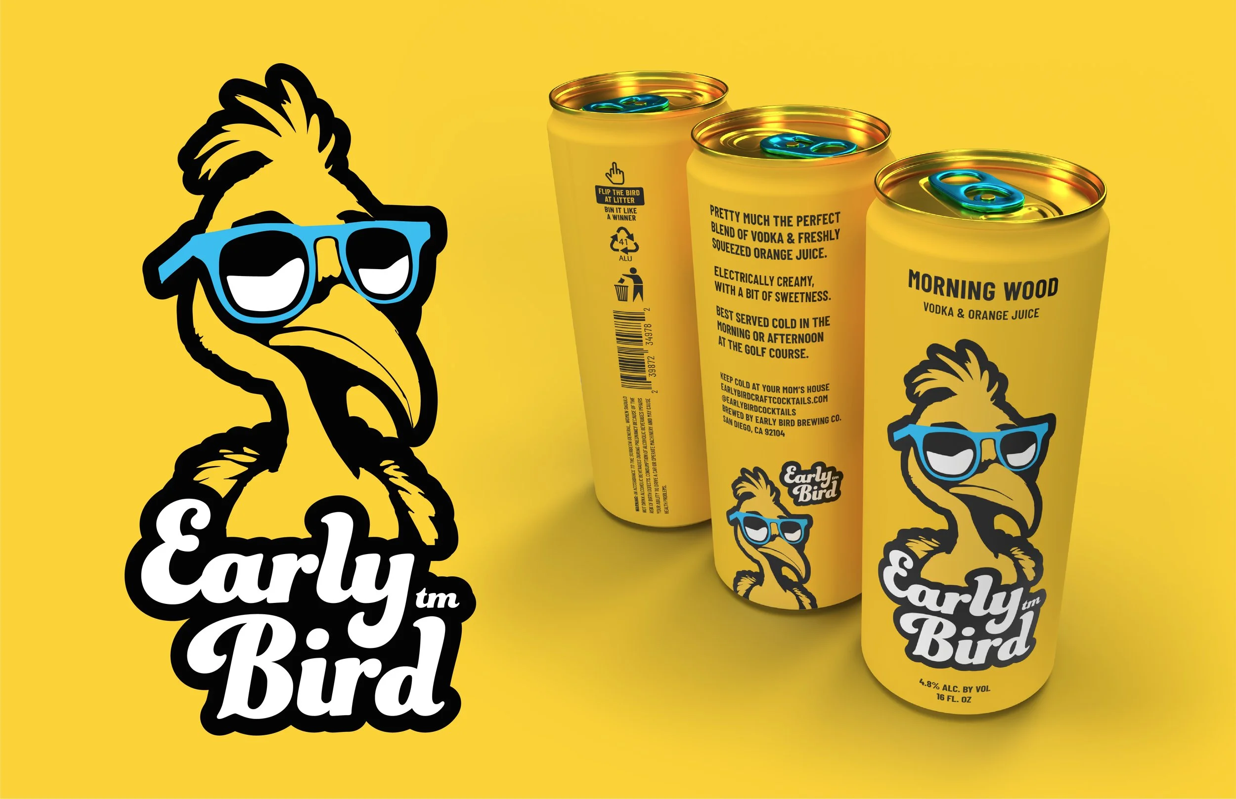 EARLY BIRD CRAFT COCKTAILS • CREATIVE DIRECTION • BRANDING • CONSUMER PACKAGING