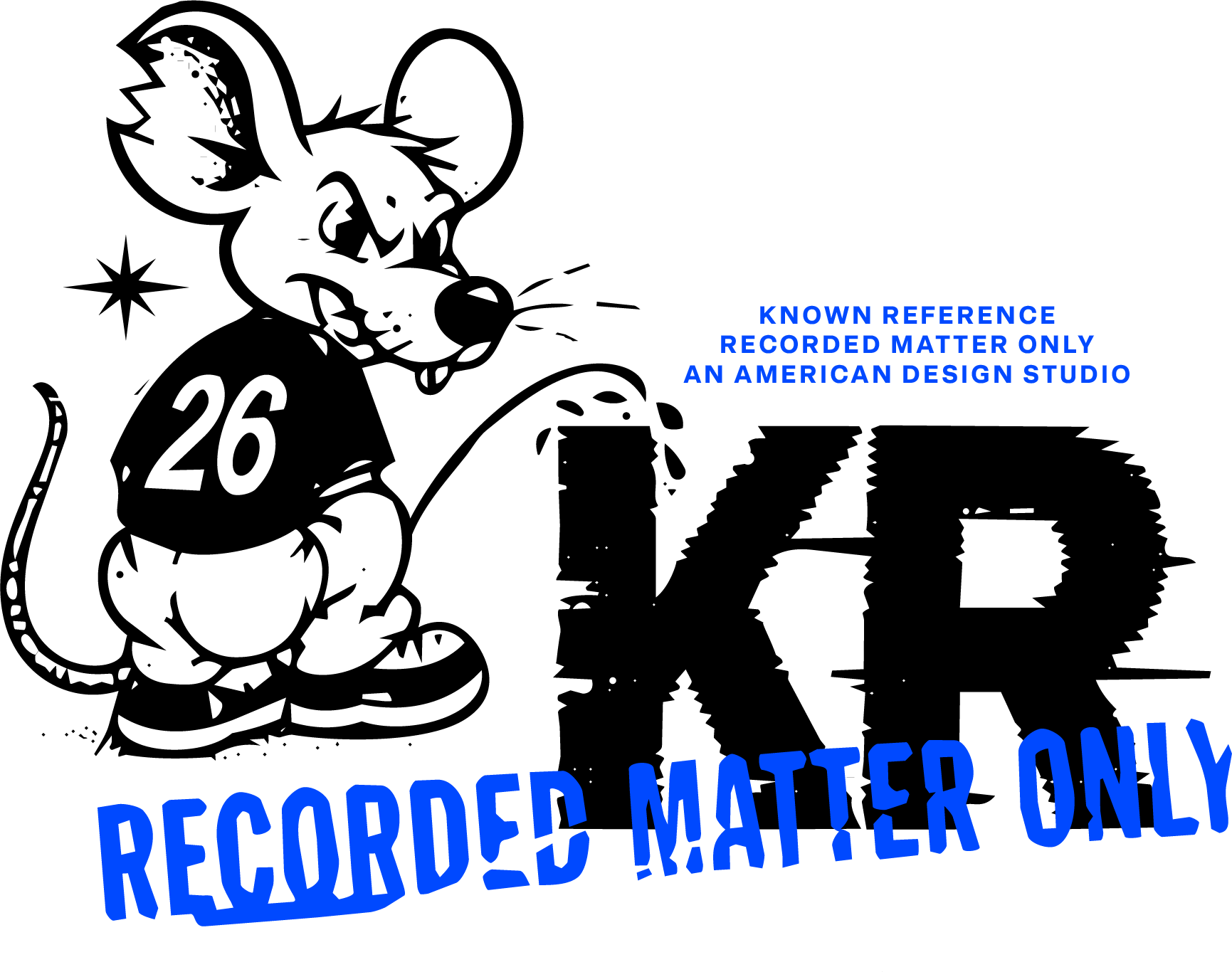 Black background with blue text that says, 'RECORDS PRODUCED ONLY, RECORDED MATTER ONLY.'