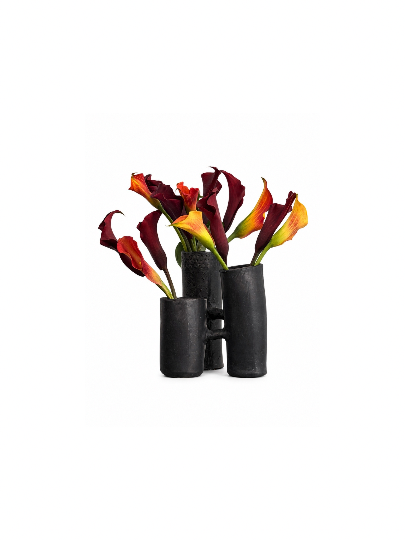 triple column vase