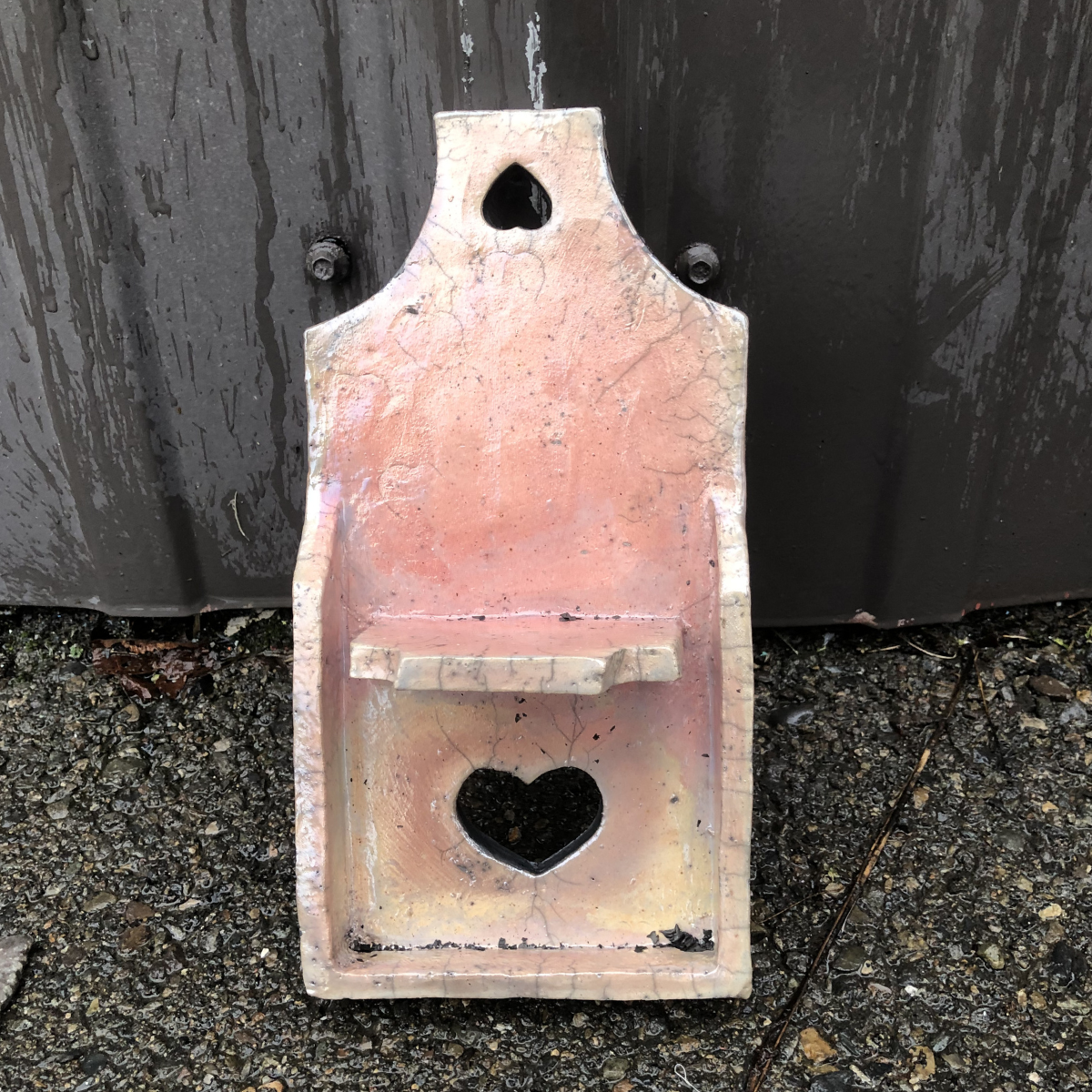 Raku Hearts Wall Hanging