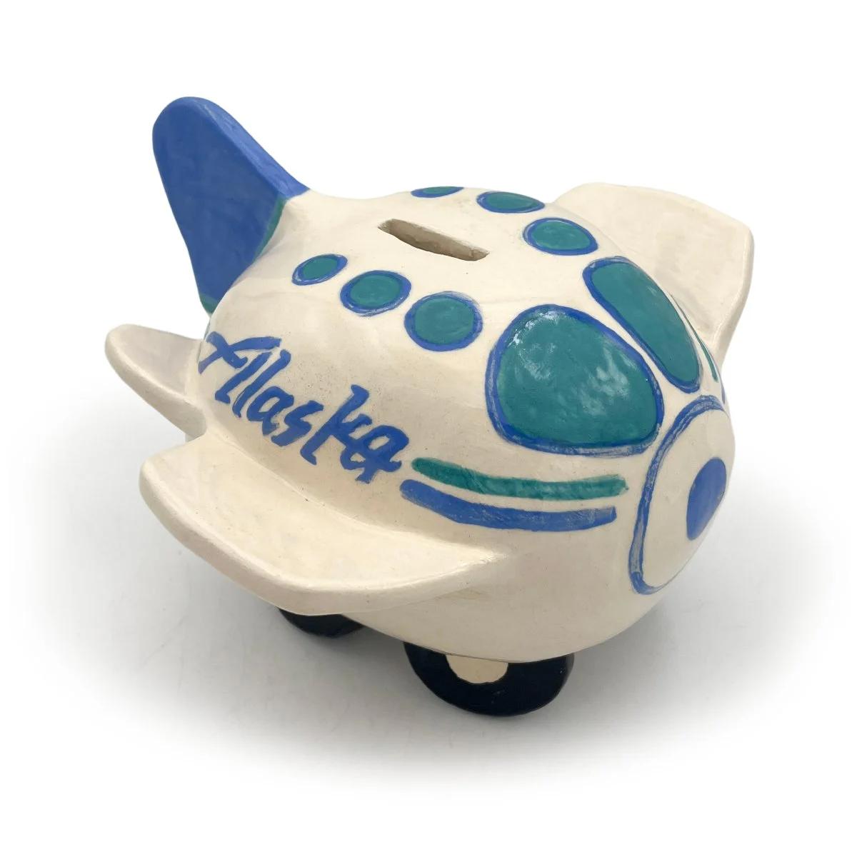 Vintage Alaska Airlines Piggy Bank Re-creation
