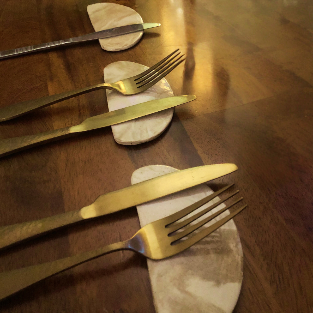 Marbled Utensil Platters