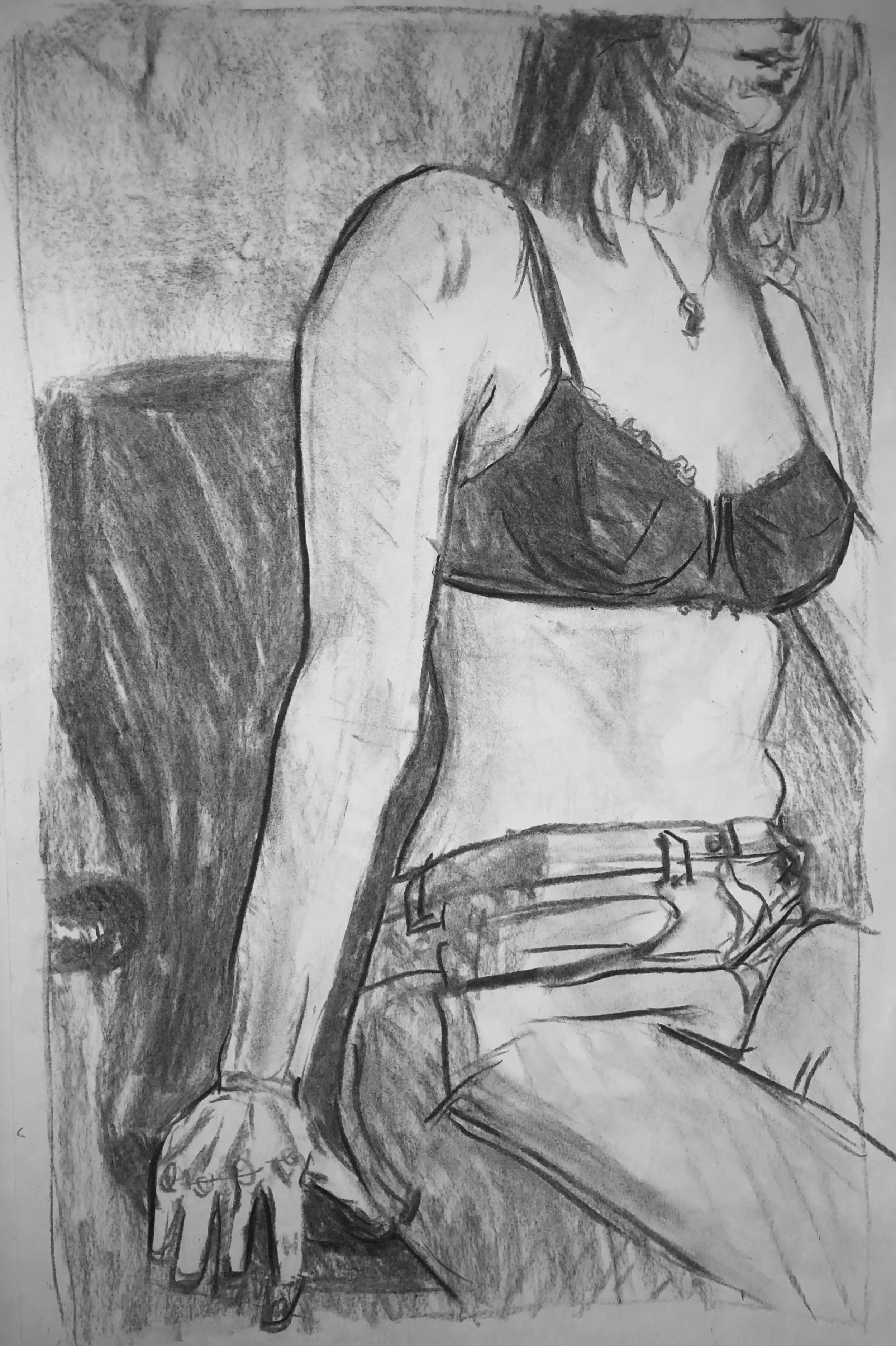Self Portrait, Charcoal