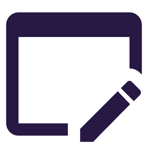 Application with pen icon