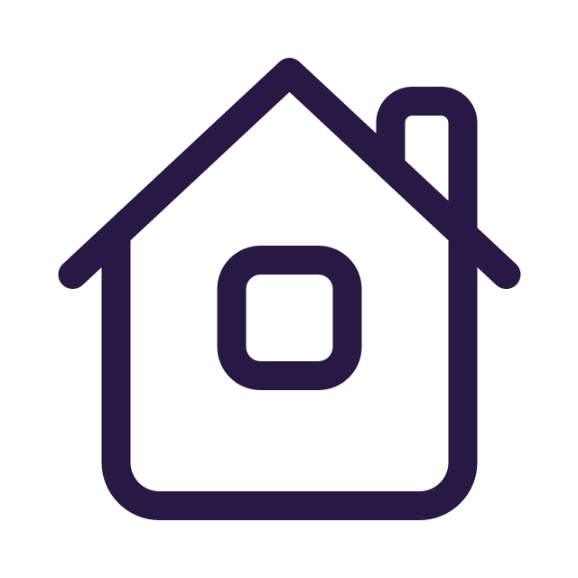 House with. achimney icon